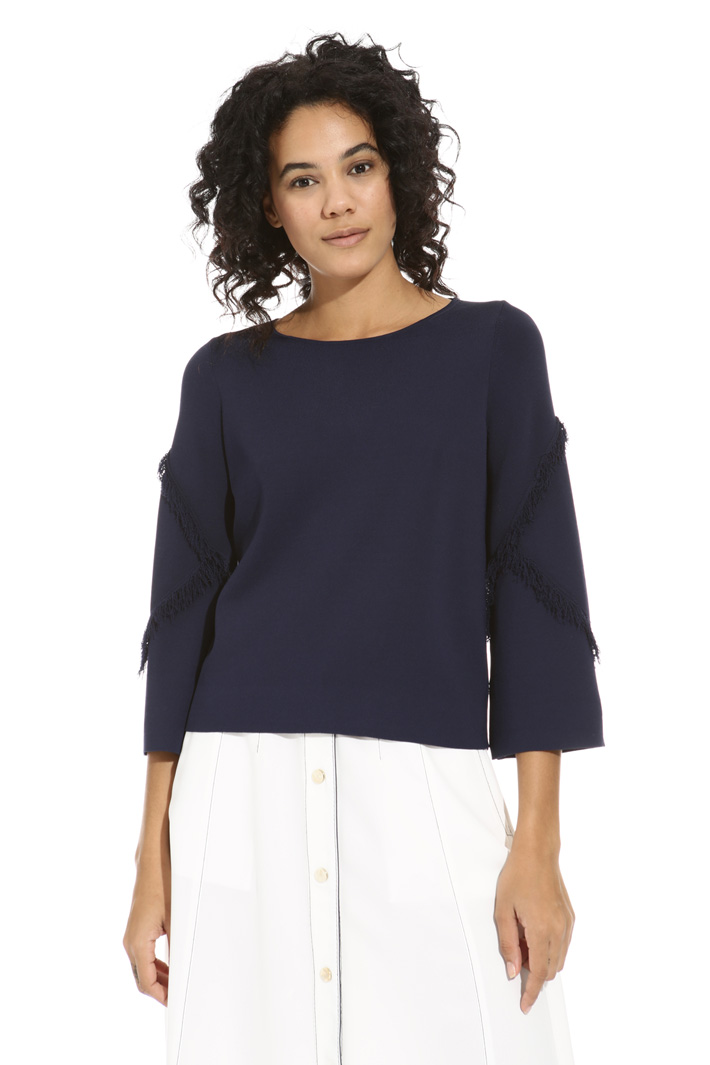 Maglia in viscosa con frange Fashion Market Maglia in viscosa con frange Fashion Market