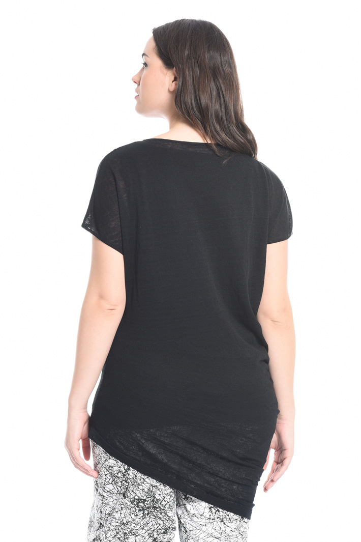 Maglia asimmetrica in lino Fashion Market Maglia asimmetrica in lino Fashion Market