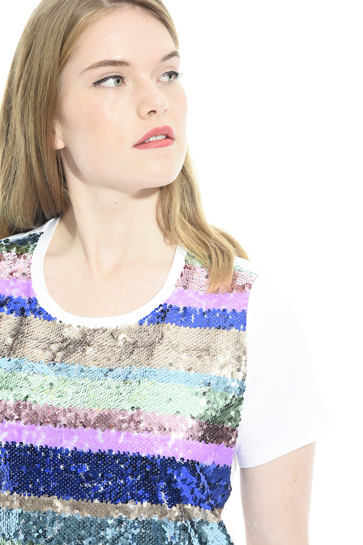 T-shirt con paillettes Fashion Market T-shirt con paillettes Fashion Market