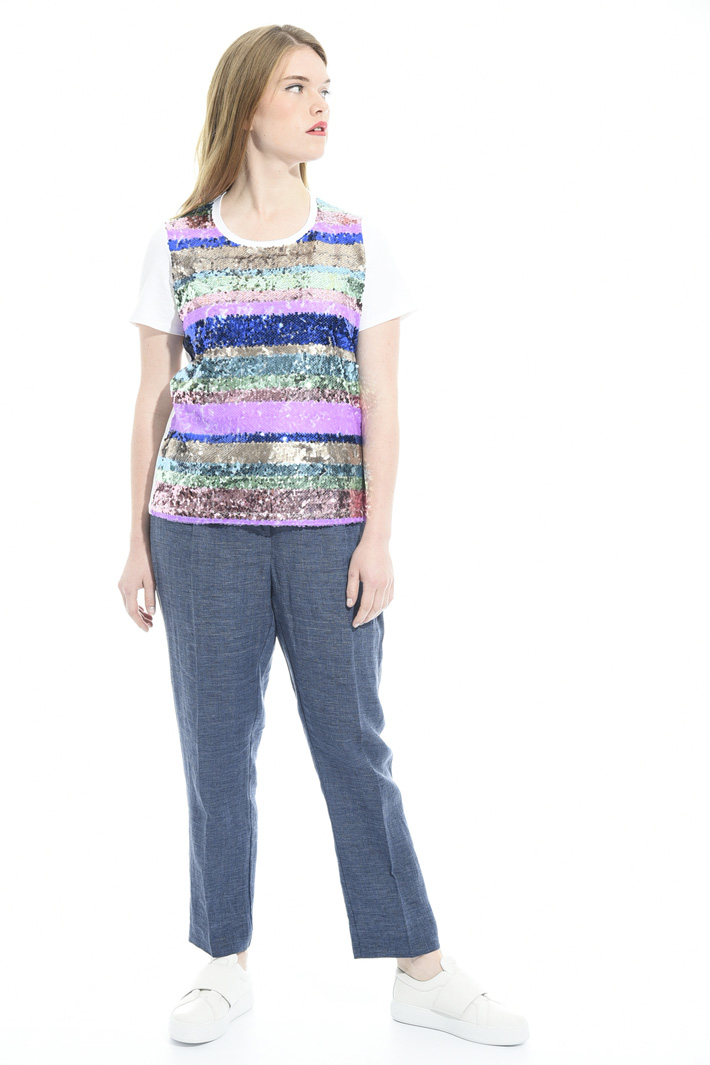 T-shirt con paillettes Fashion Market T-shirt con paillettes Fashion Market