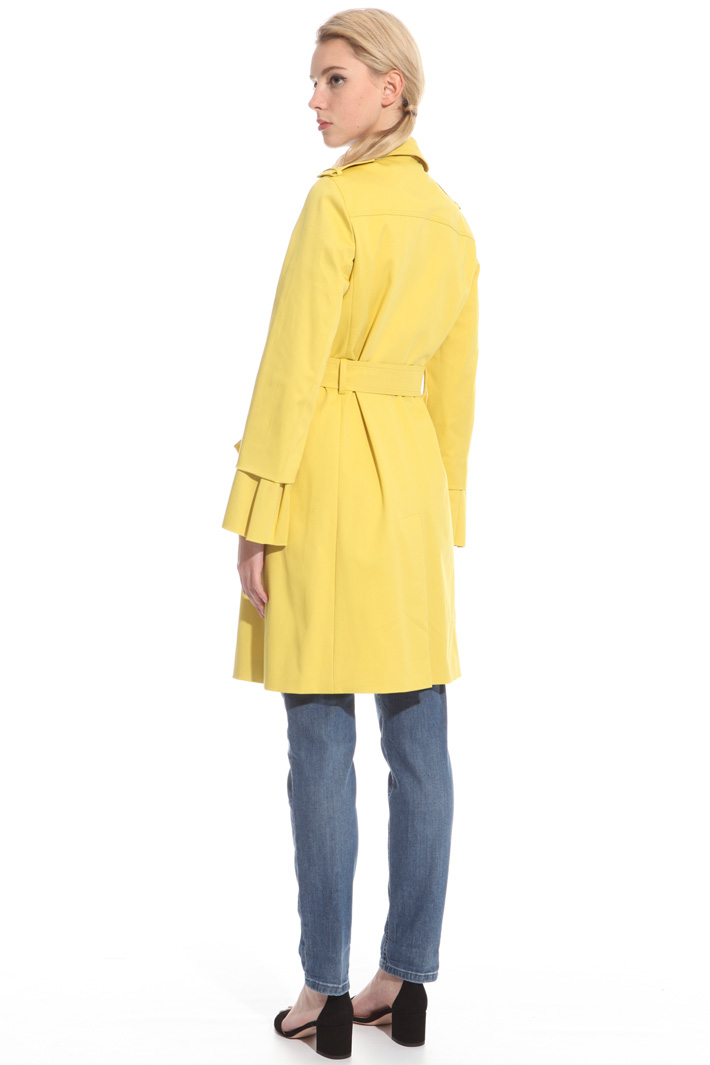 Trench in drill di cotone Fashion Market Trench in drill di cotone Fashion Market