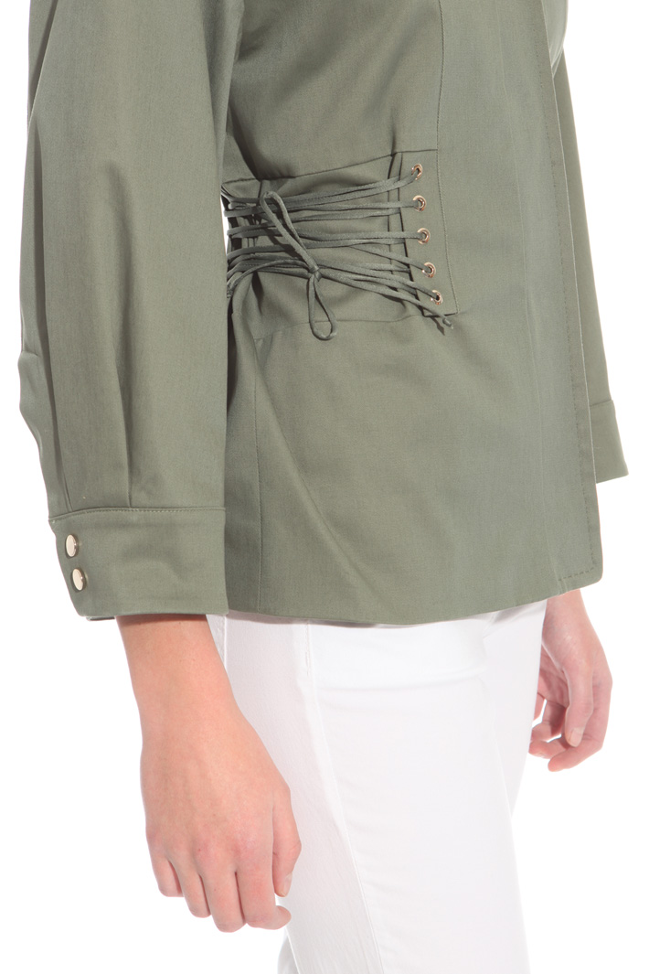 Giacca in drill con stringhe Fashion Market Giacca in drill con stringhe Fashion Market