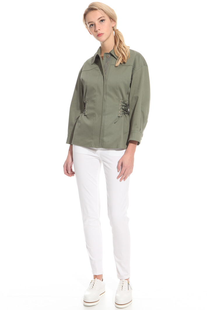 Giacca in drill con stringhe Fashion Market Giacca in drill con stringhe Fashion Market
