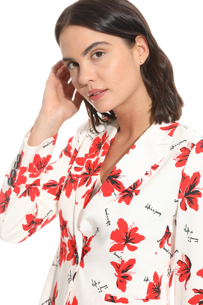 Blazer in faille stampata Fashion Market Blazer in faille stampata Fashion Market