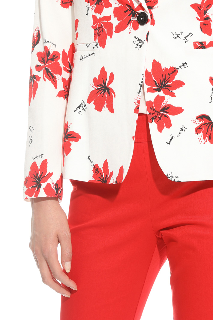 Blazer in faille stampata Fashion Market Blazer in faille stampata Fashion Market