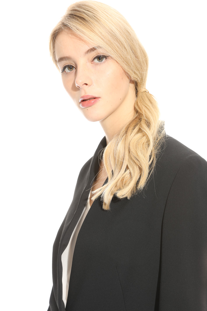 Giacca in crepe enver satin Fashion Market Giacca in crepe enver satin Fashion Market