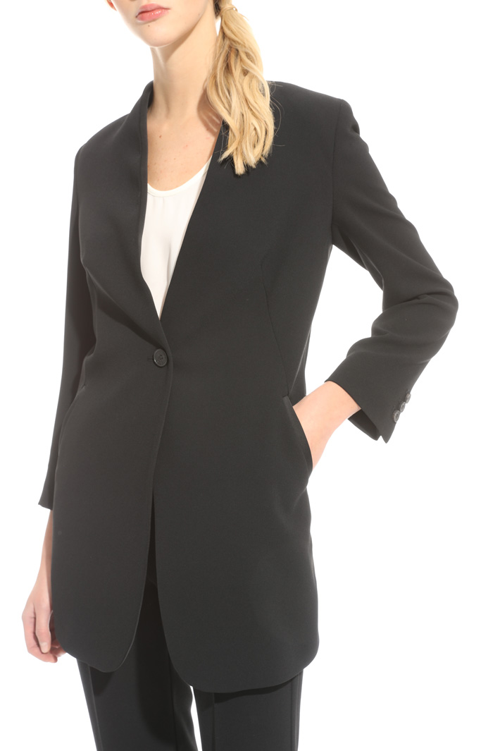 Giacca in crepe enver satin Fashion Market Giacca in crepe enver satin Fashion Market