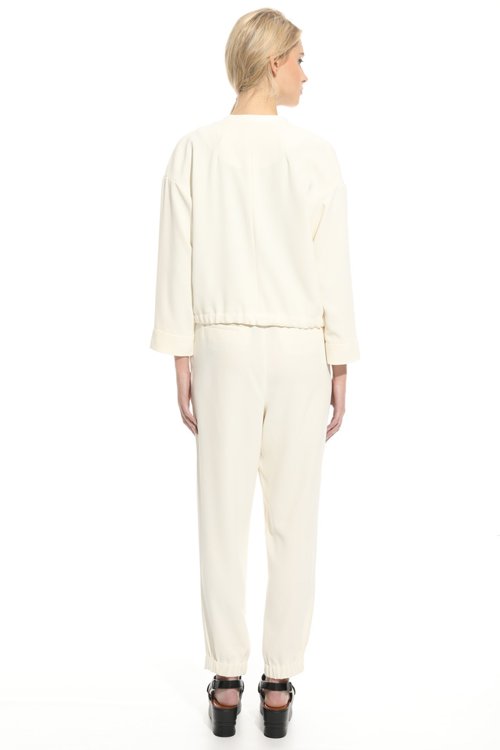Bomber in crepe enver satin Fashion Market Bomber in crepe enver satin Fashion Market