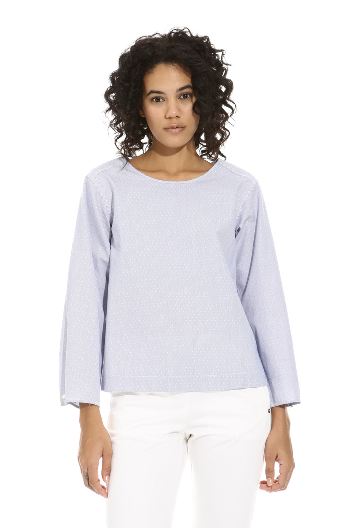 Blusa in bastonetto di cotone Fashion Market Blusa in bastonetto di cotone Fashion Market
