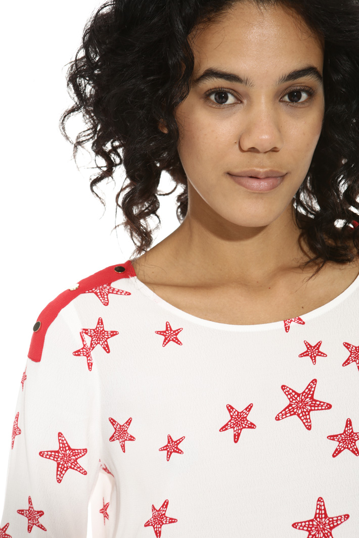 Blusa in fluido crepe Fashion Market Blusa in fluido crepe Fashion Market