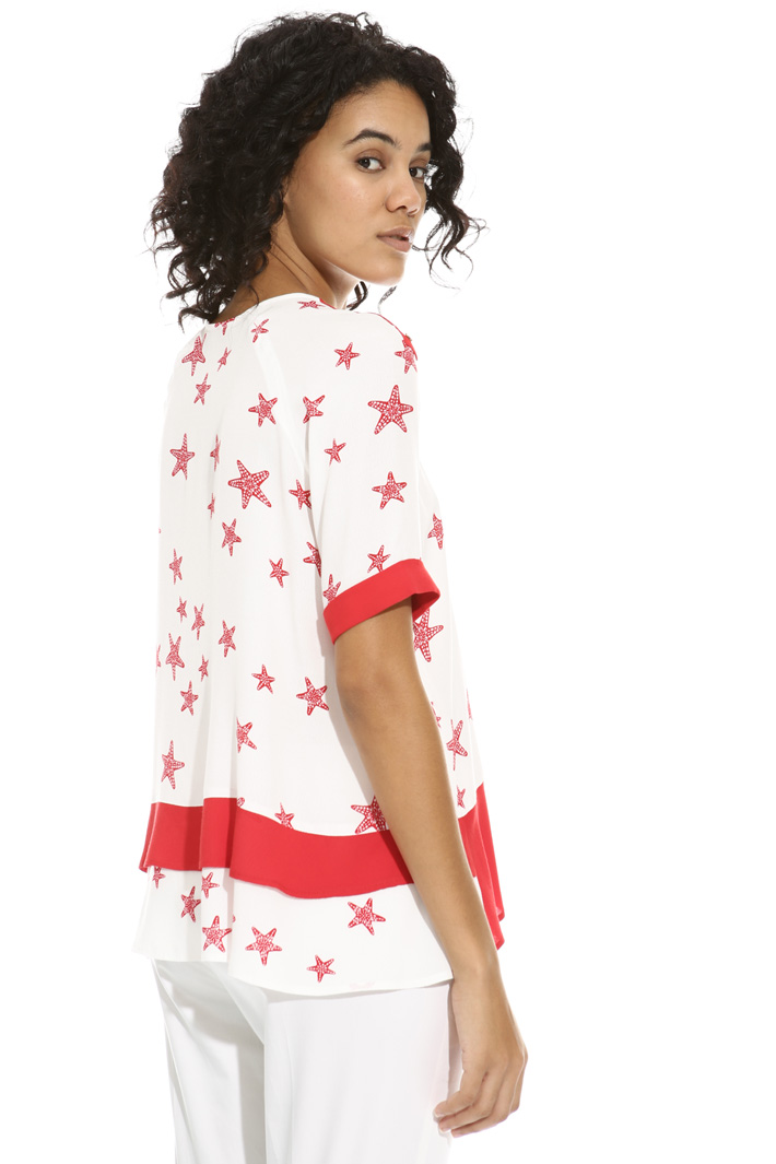 Top svasato in fluido crepe Fashion Market Top svasato in fluido crepe Fashion Market