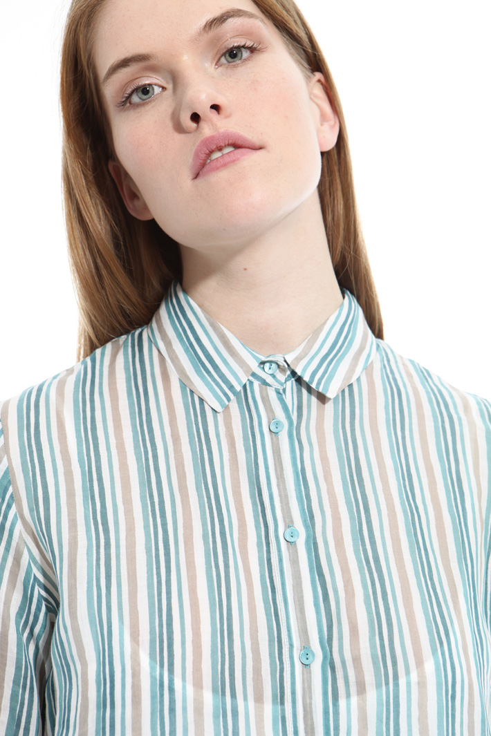Camicia in lino stampato Fashion Market Camicia in lino stampato Fashion Market