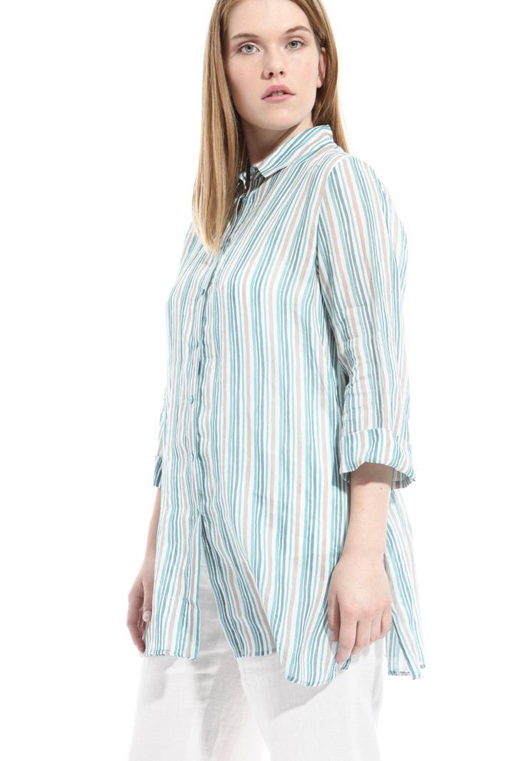 Camicia in lino stampato Fashion Market Camicia in lino stampato Fashion Market