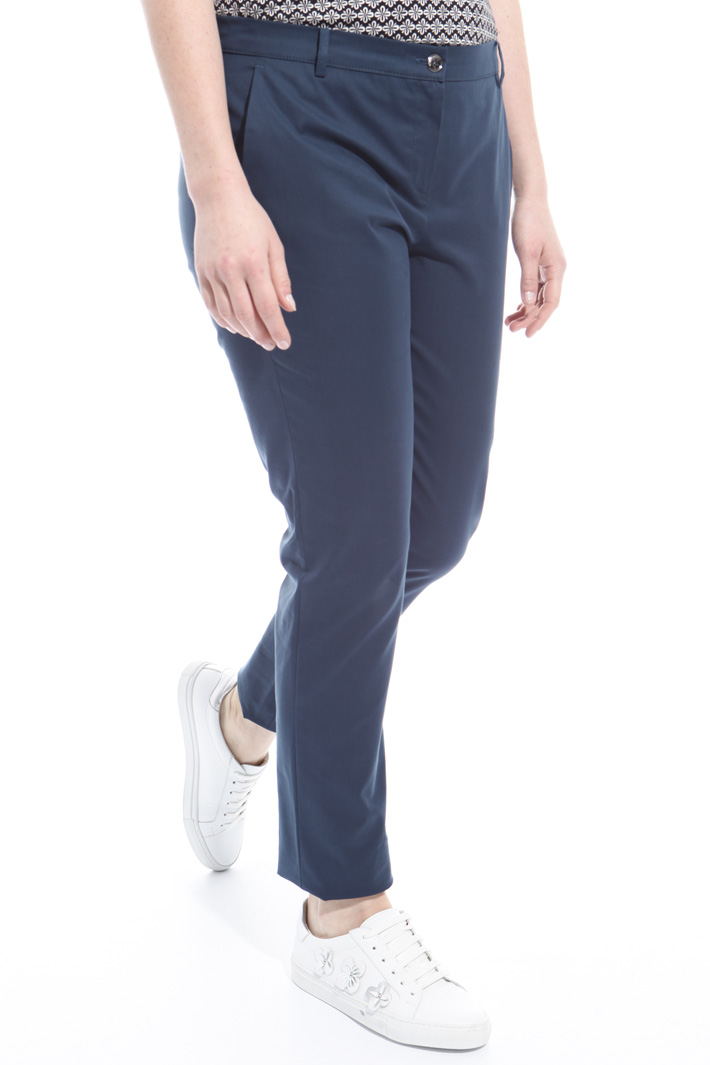 Pantalone in canvas di cotone Fashion Market Pantalone in canvas di cotone Fashion Market