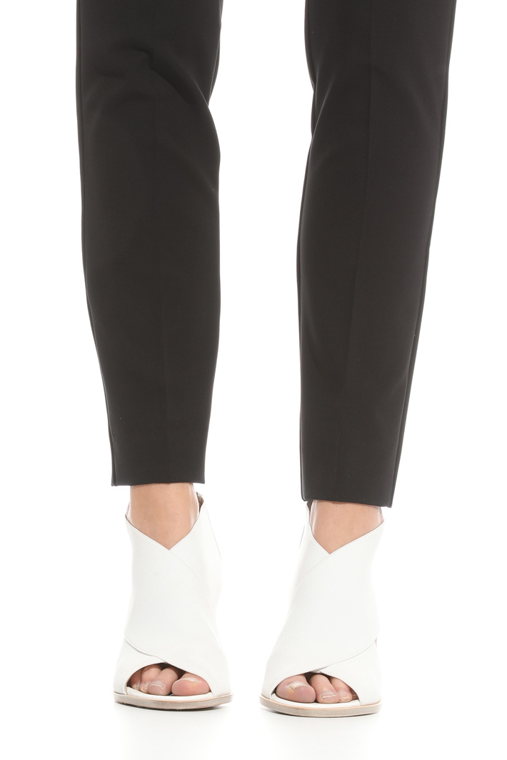 Pantalone in twill compatto Fashion Market Pantalone in twill compatto Fashion Market