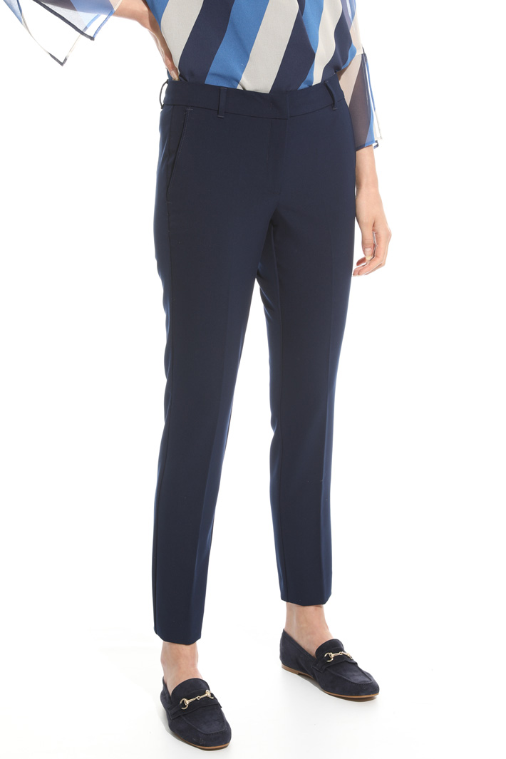 Pantalone in twill compatto Fashion Market Pantalone in twill compatto Fashion Market