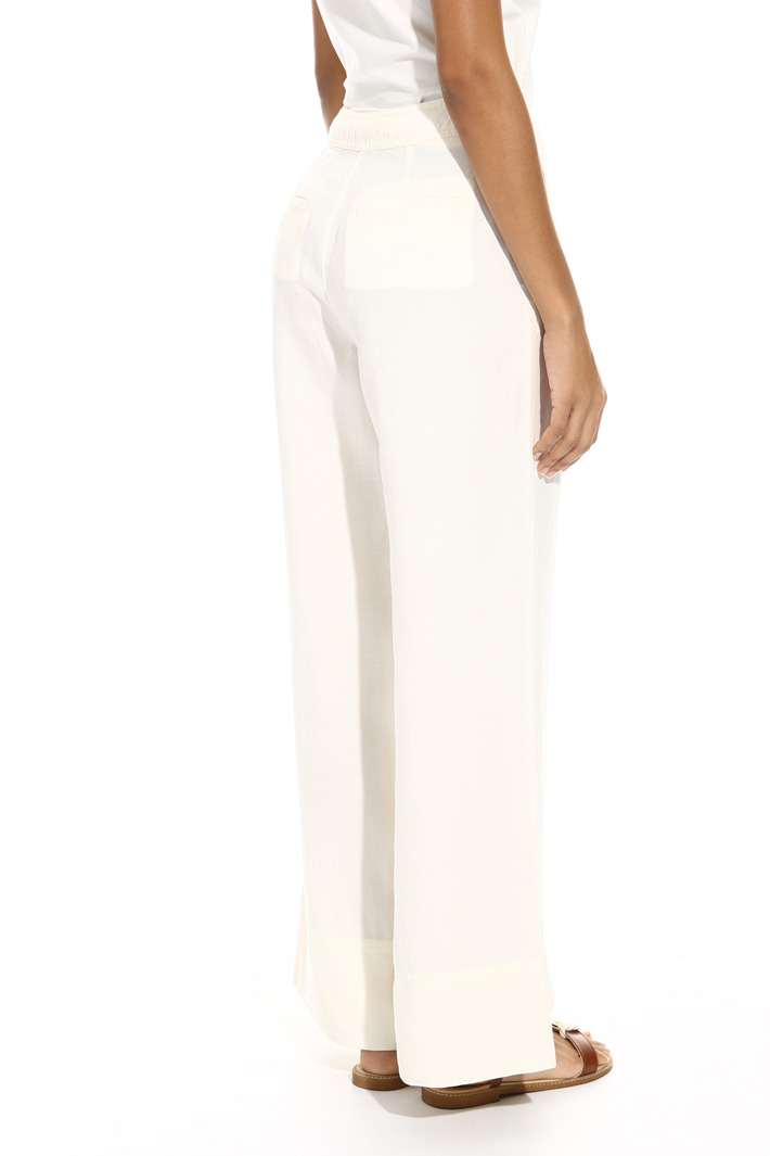 Pantalone ampio in misto lino Fashion Market Pantalone ampio in misto lino Fashion Market