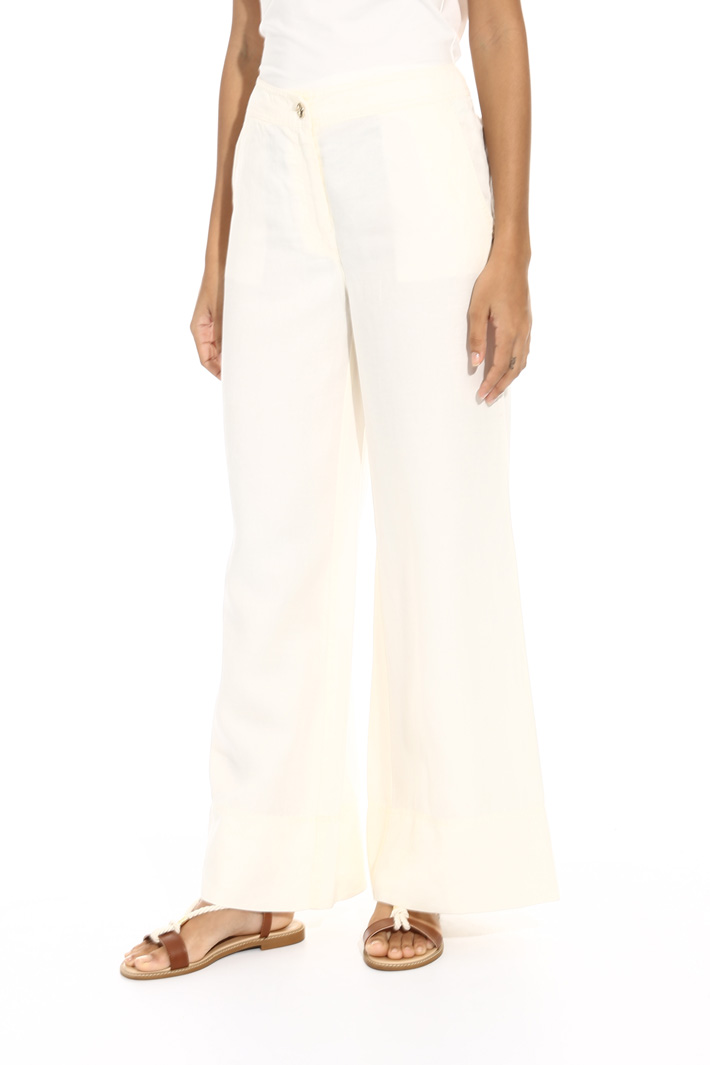 Pantalone ampio in misto lino Fashion Market Pantalone ampio in misto lino Fashion Market