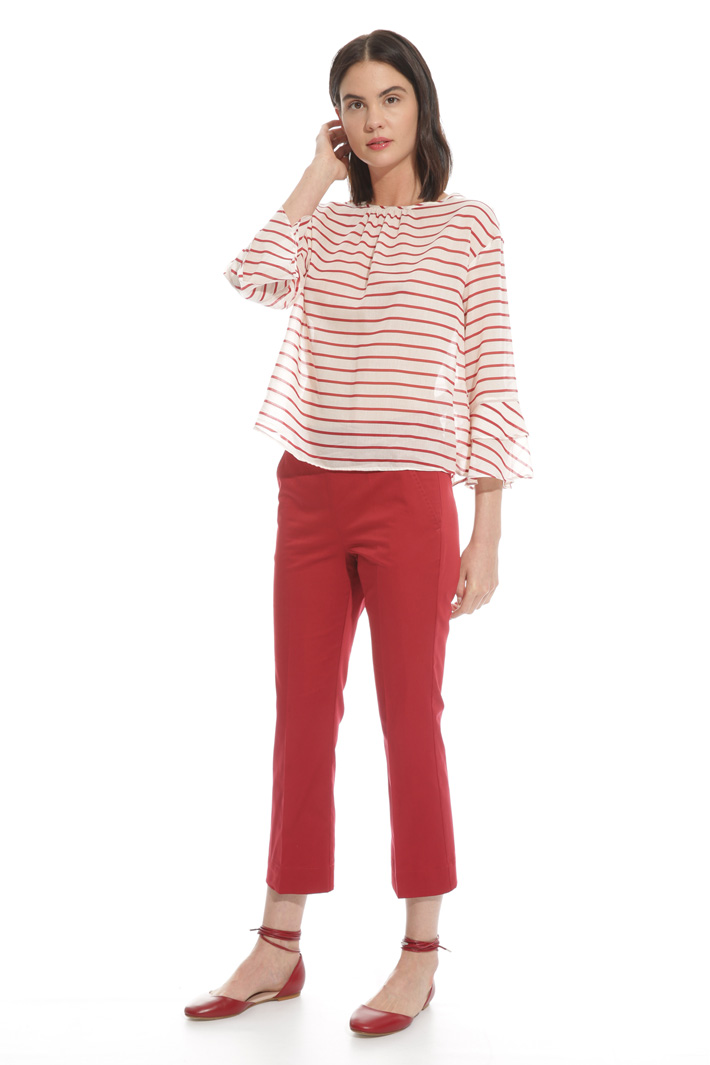 Pantalone flare in cotone Fashion Market Pantalone flare in cotone Fashion Market