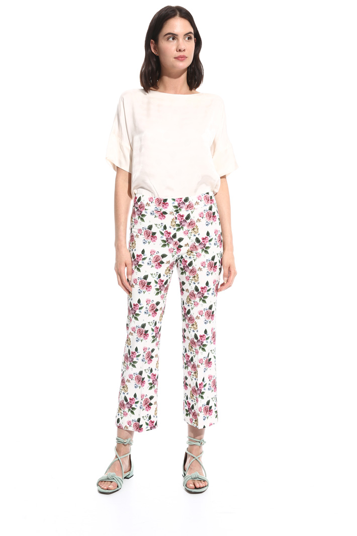 Pantalone in faille stretch Fashion Market Pantalone in faille stretch Fashion Market