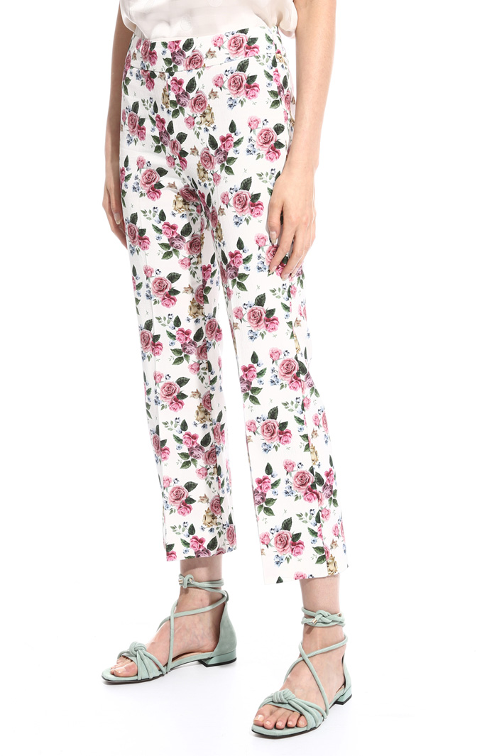 Pantalone in faille stretch Fashion Market Pantalone in faille stretch Fashion Market