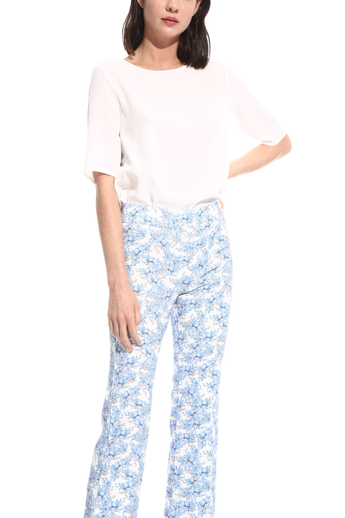 Pantalone in faille stretch Fashion Market Pantalone in faille stretch Fashion Market