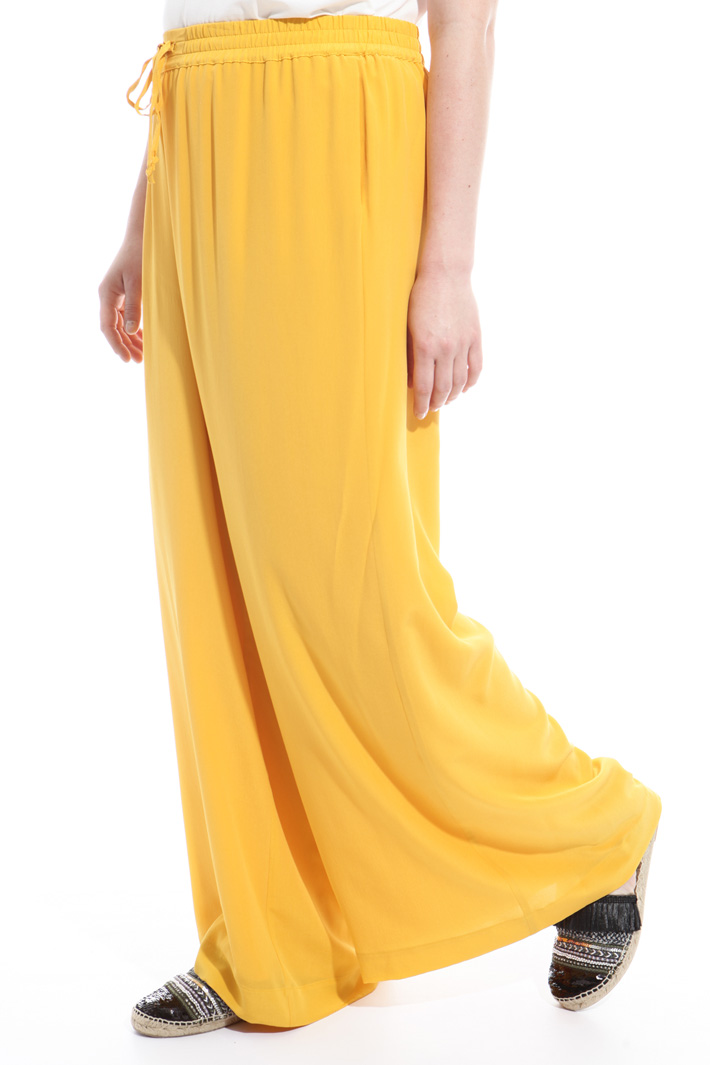 Pantaloni in crepe de chine Fashion Market Pantaloni in crepe de chine Fashion Market