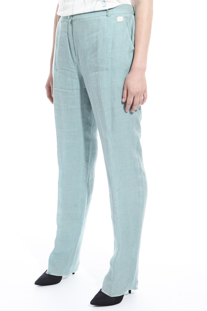 Pantalone in puro lino Fashion Market Pantalone in puro lino Fashion Market