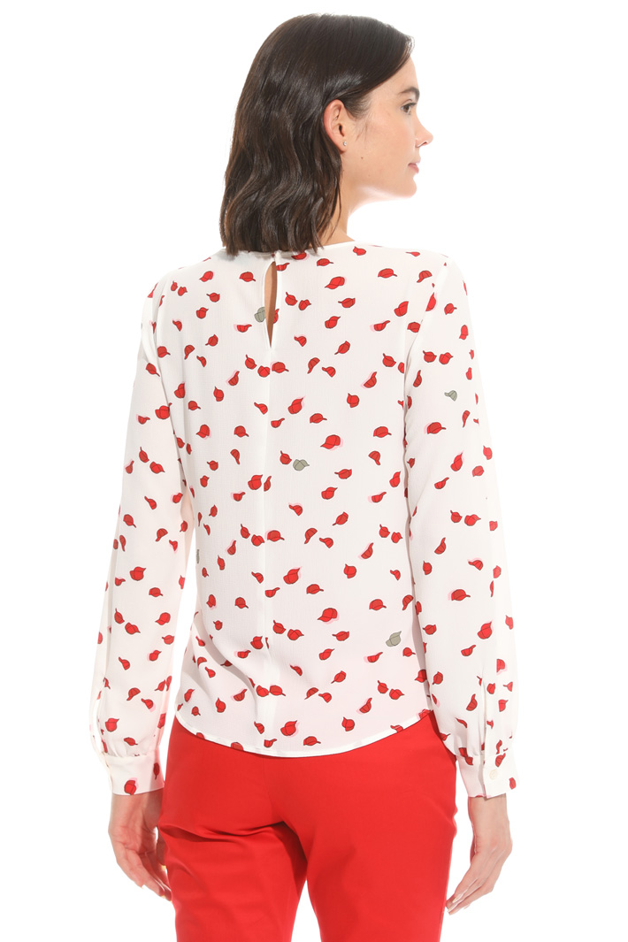 Blusa in crepe stampato Fashion Market Blusa in crepe stampato Fashion Market