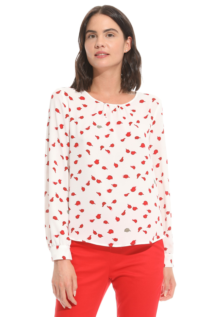 Blusa in crepe stampato Fashion Market Blusa in crepe stampato Fashion Market