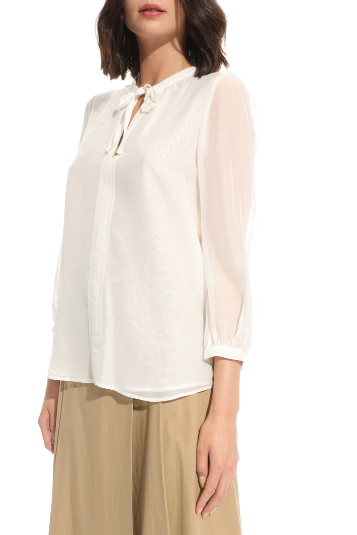 Blusa in voile cotone e seta Fashion Market Blusa in voile cotone e seta Fashion Market