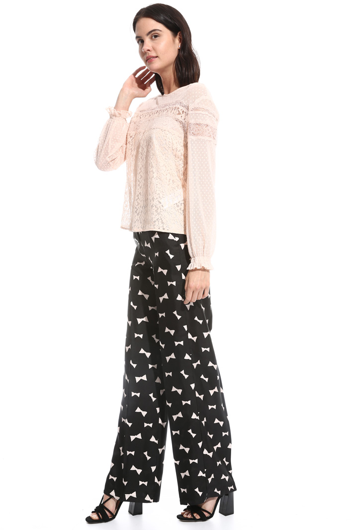 Blusa in tulle e pizzo Fashion Market Blusa in tulle e pizzo Fashion Market