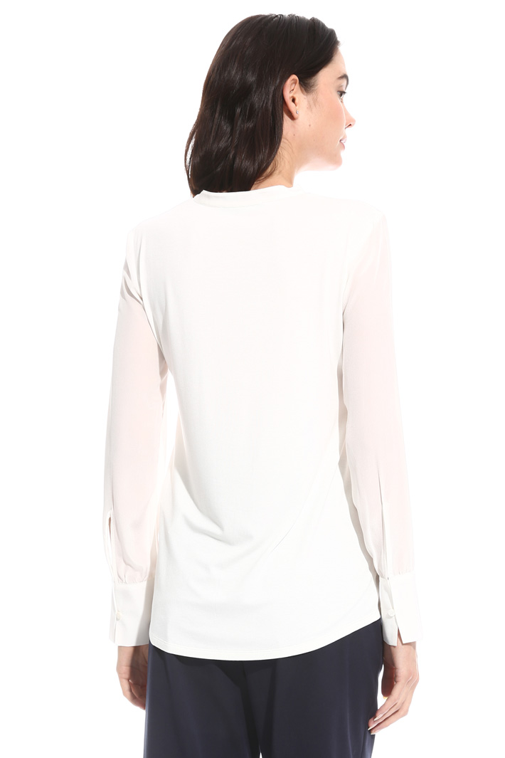 T-shirt in jersey e crepe Fashion Market T-shirt in jersey e crepe Fashion Market