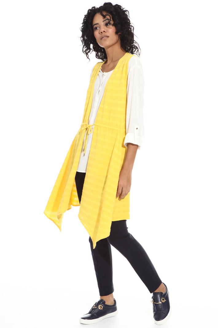 Gilet in cotone punto stuoia Fashion Market Gilet in cotone punto stuoia Fashion Market