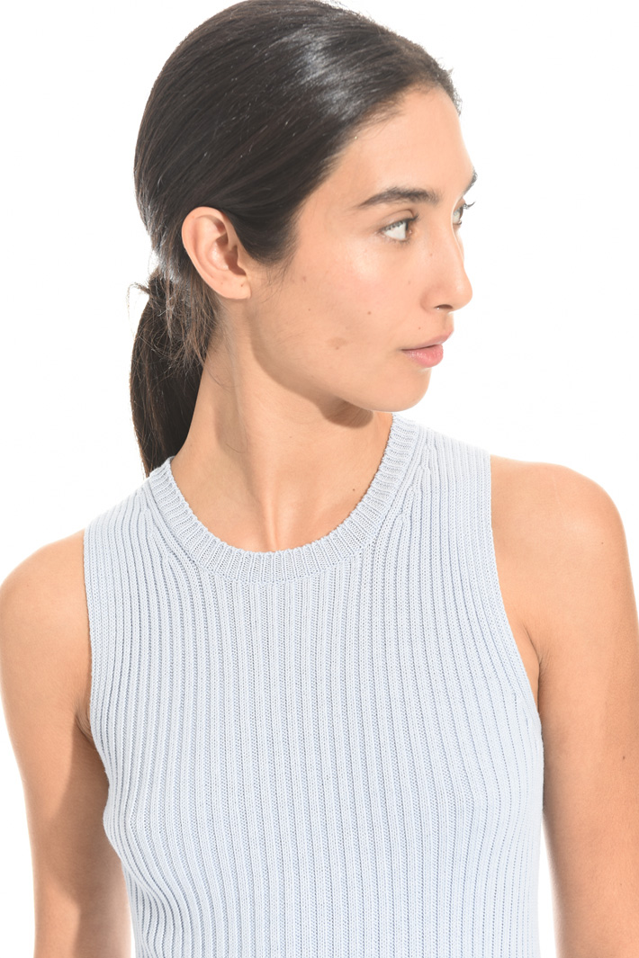 Top a coste in cotone Fashion Market Top a coste in cotone Fashion Market