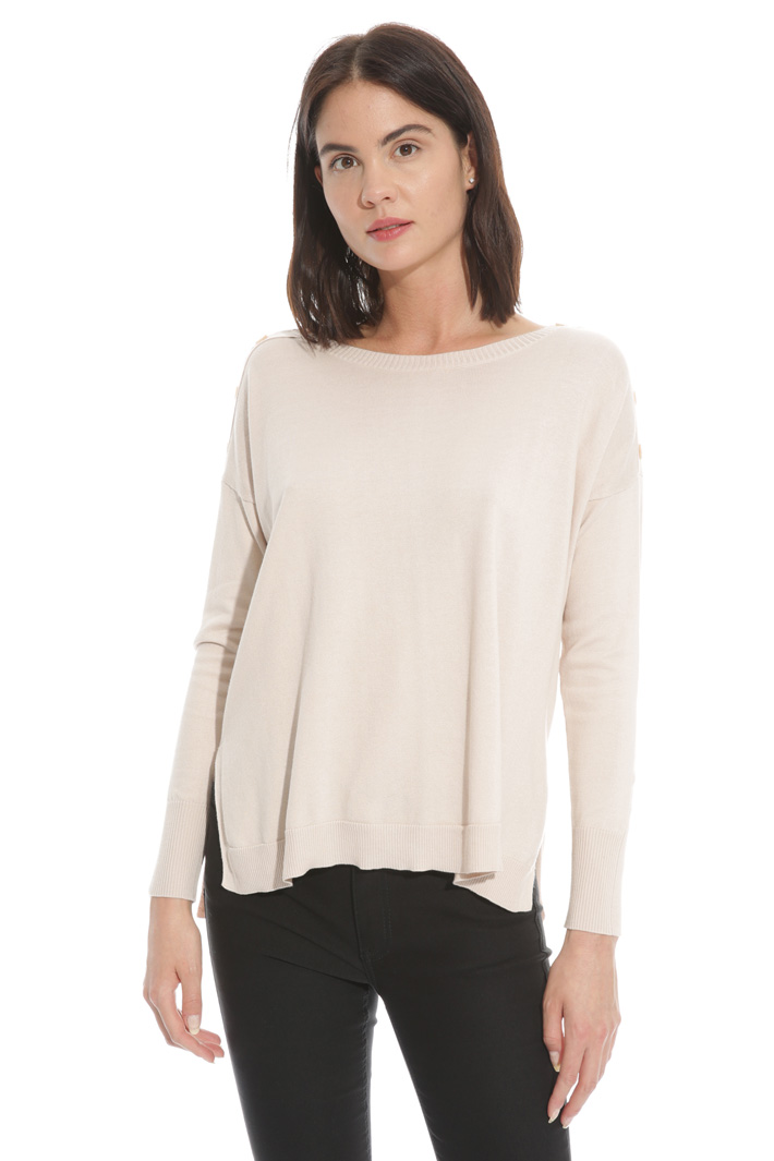 Maglia in cotone e seta Fashion Market Maglia in cotone e seta Fashion Market