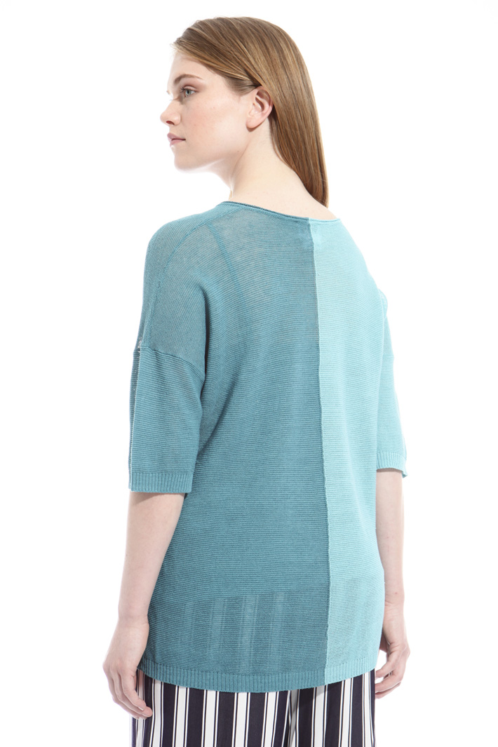 Maglia bicolor in misto lino Fashion Market Maglia bicolor in misto lino Fashion Market