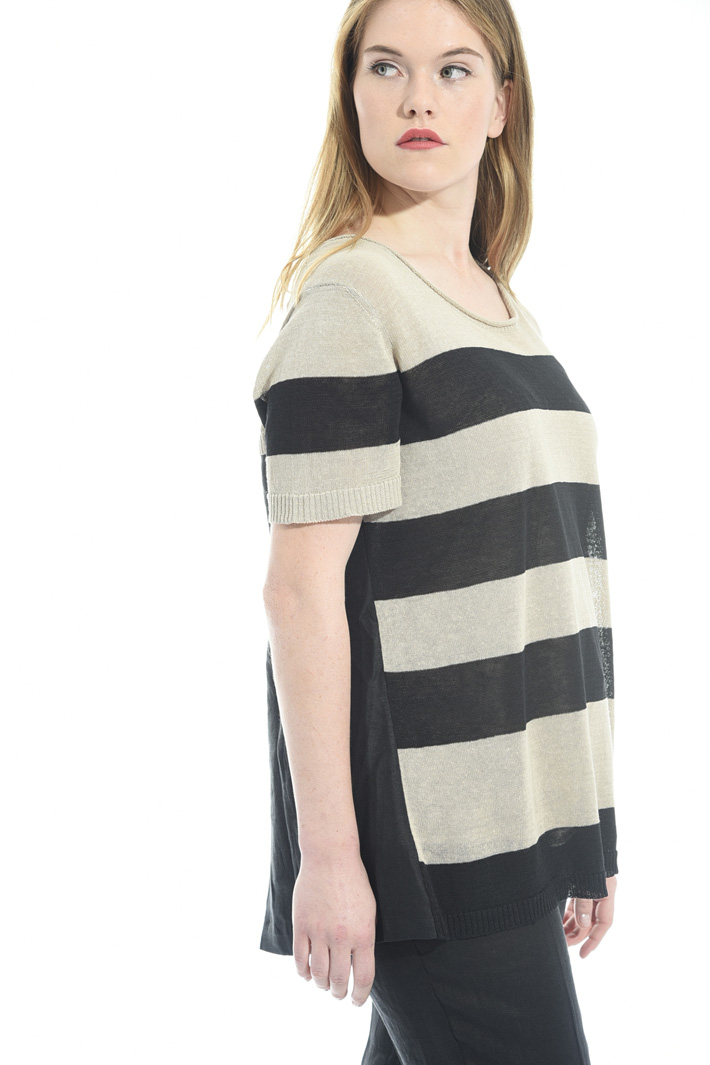 Maglia svasata in lino Fashion Market Maglia svasata in lino Fashion Market