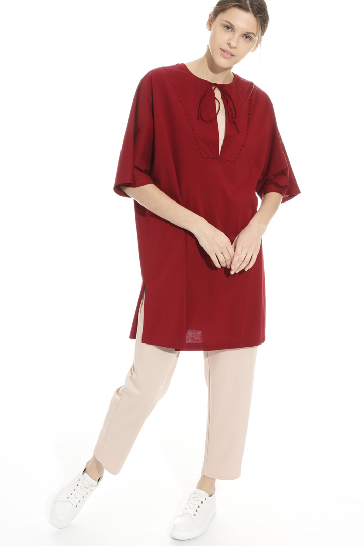 Casacca in cotone con perline Fashion Market Casacca in cotone con perline Fashion Market