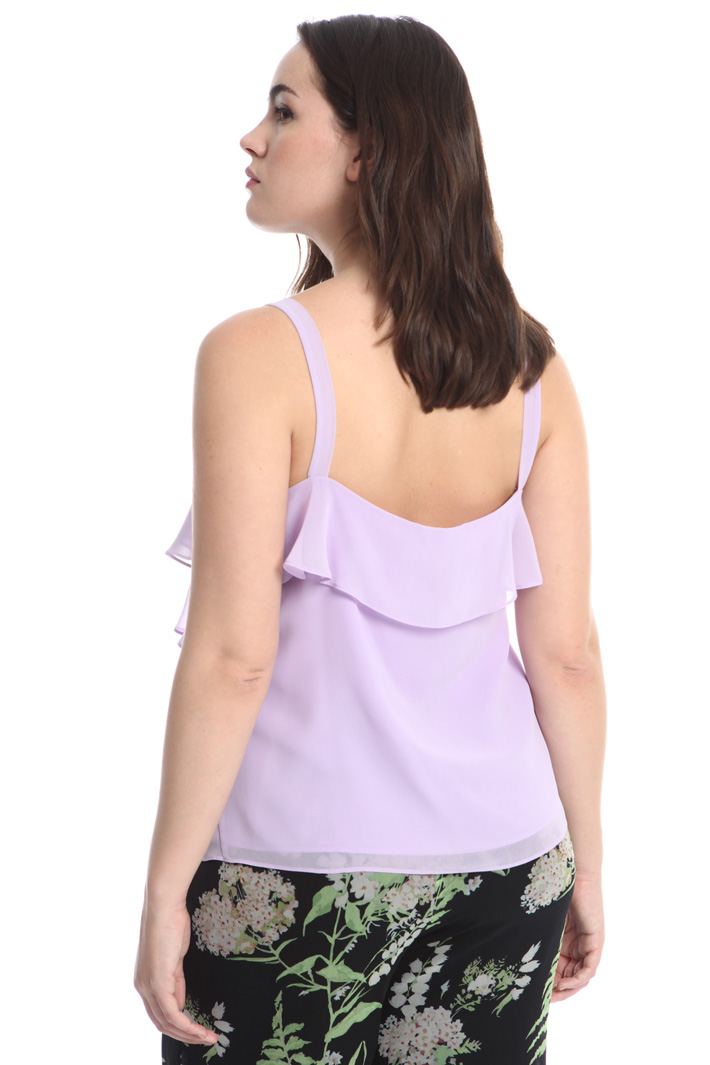 Top in georgette a balze Fashion Market Top in georgette a balze Fashion Market
