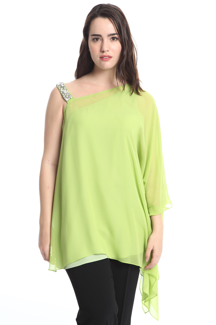 Blusa monospalla in seta Fashion Market Blusa monospalla in seta Fashion Market