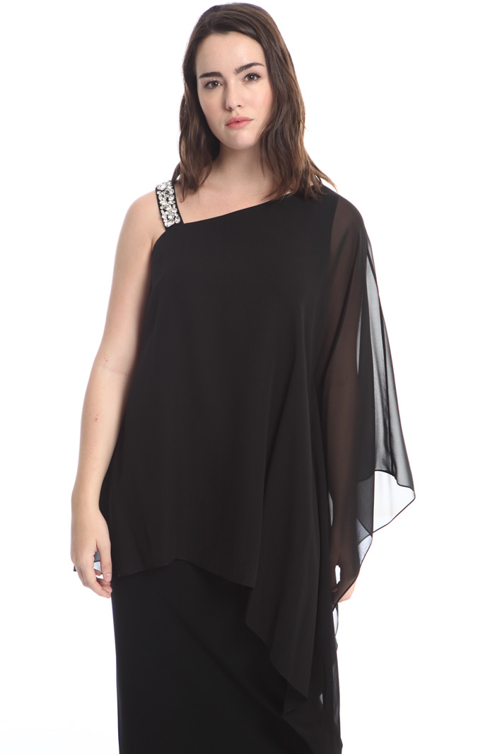 Blusa monospalla in seta Fashion Market Blusa monospalla in seta Fashion Market
