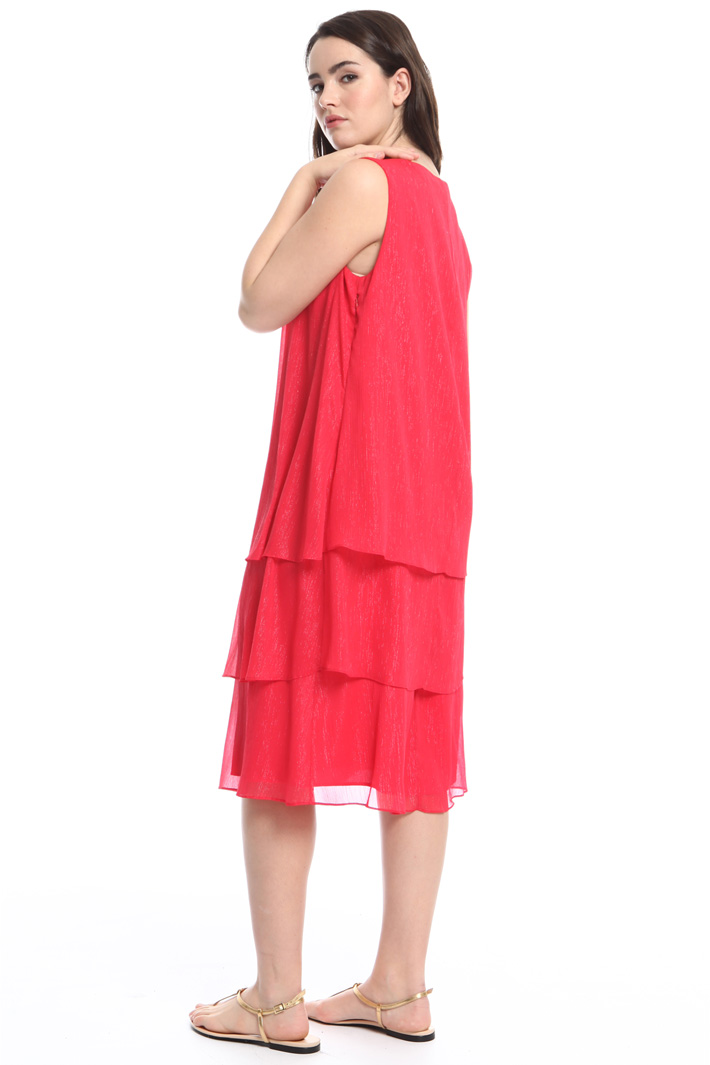 Abito con balze in creponne Fashion Market Abito con balze in creponne Fashion Market