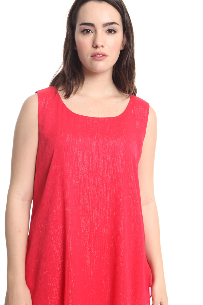 Abito con balze in creponne Fashion Market Abito con balze in creponne Fashion Market