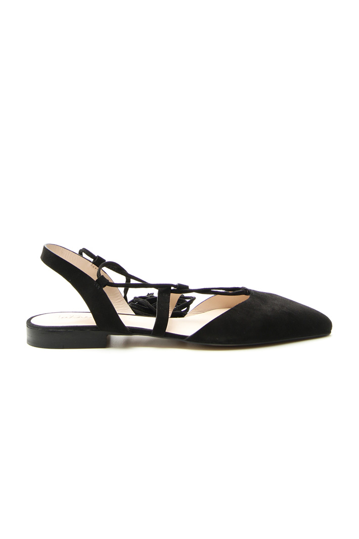 Sandali in camoscio con nappe Fashion Market Sandali in camoscio con nappe Fashion Market