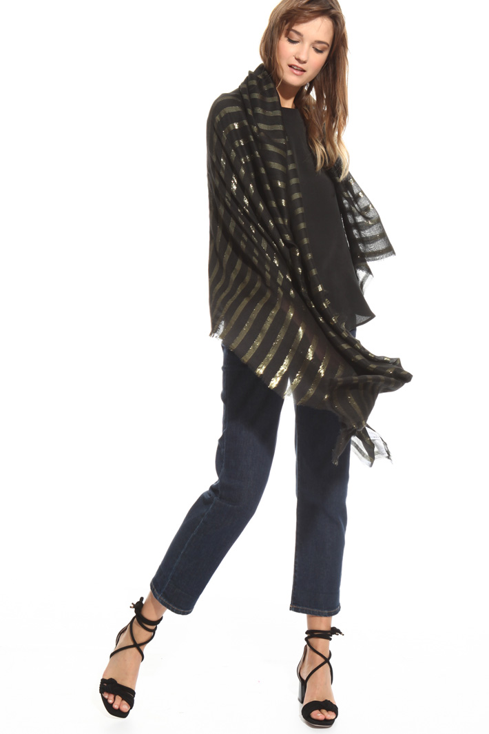 Stola con motivo lurex Fashion Market Stola con motivo lurex Fashion Market