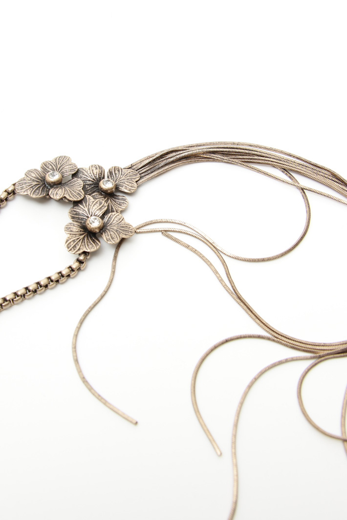 Collana in metallo con strass Fashion Market Collana in metallo con strass Fashion Market