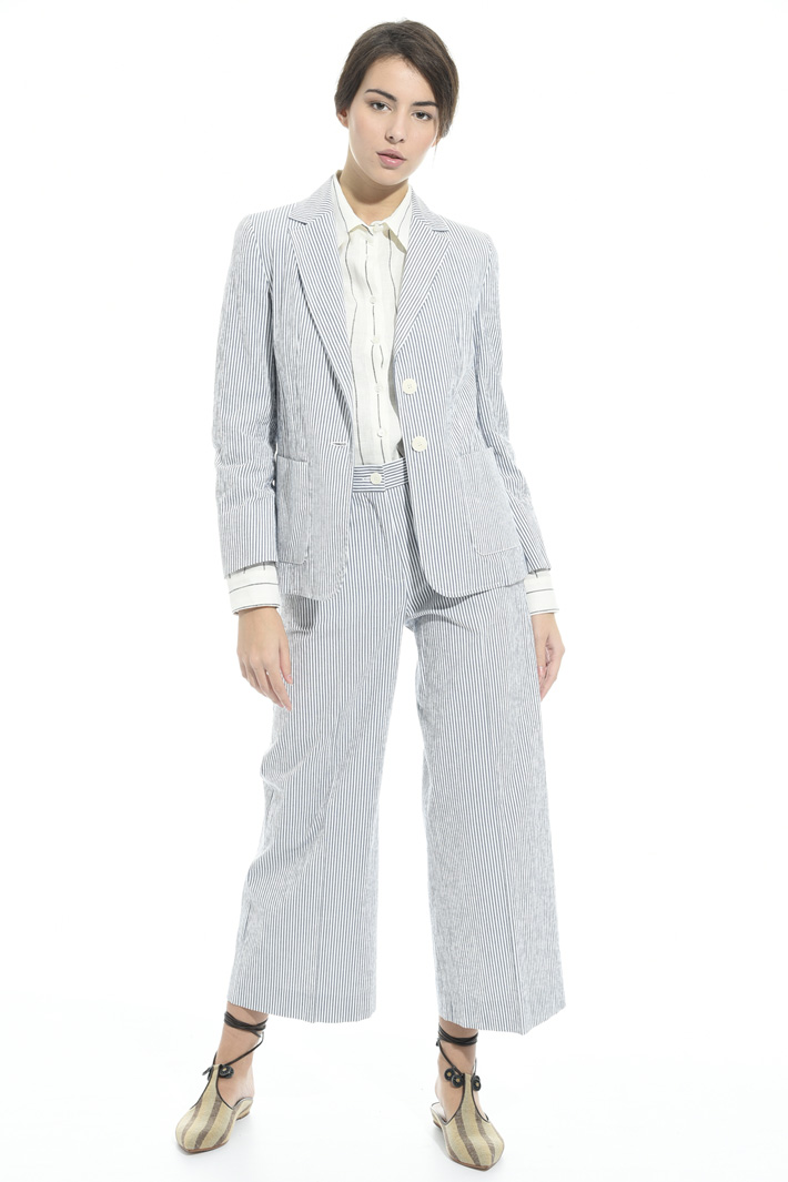 Giacca blazer in seersucker Fashion Market Giacca blazer in seersucker Fashion Market