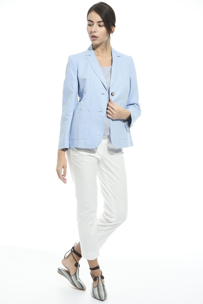 Blazer in cotone e lino Fashion Market Blazer in cotone e lino Fashion Market