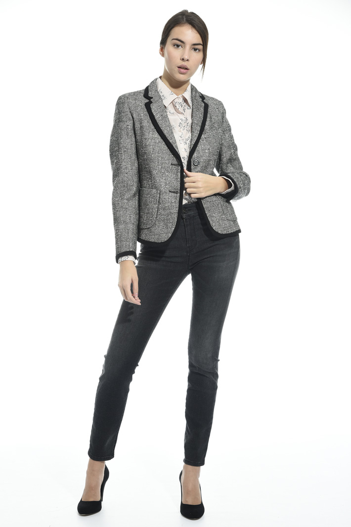 Blazer in stuoia di cotone Fashion Market Blazer in stuoia di cotone Fashion Market